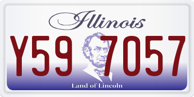 IL license plate Y597057
