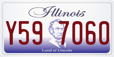 IL license plate Y597060