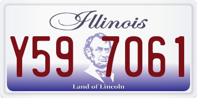 IL license plate Y597061