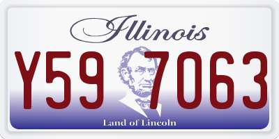 IL license plate Y597063