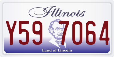 IL license plate Y597064