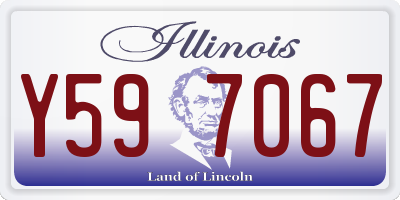IL license plate Y597067