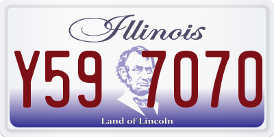 IL license plate Y597070