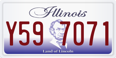 IL license plate Y597071