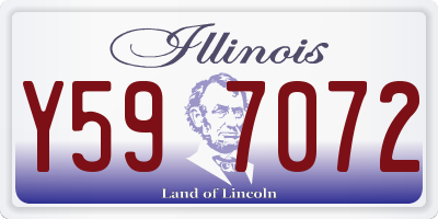 IL license plate Y597072
