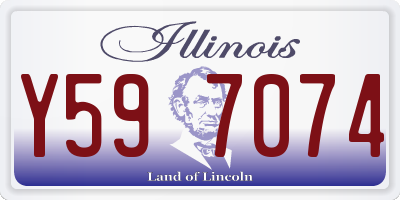 IL license plate Y597074