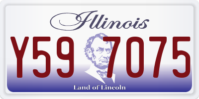 IL license plate Y597075