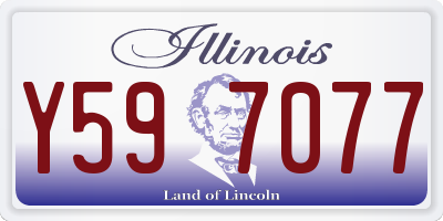 IL license plate Y597077
