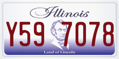 IL license plate Y597078