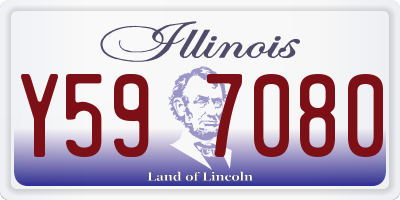 IL license plate Y597080