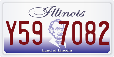 IL license plate Y597082