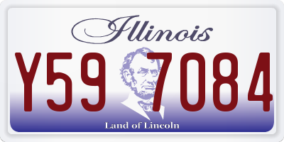 IL license plate Y597084