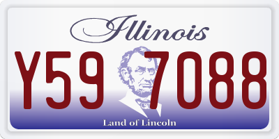IL license plate Y597088