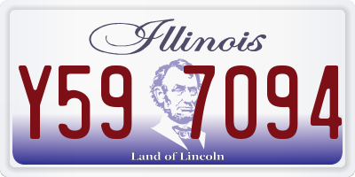 IL license plate Y597094