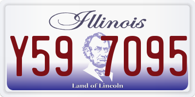IL license plate Y597095