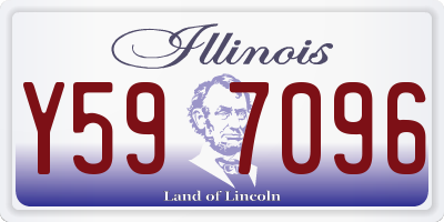 IL license plate Y597096