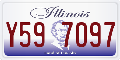 IL license plate Y597097