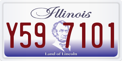 IL license plate Y597101