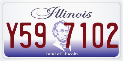 IL license plate Y597102