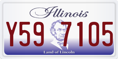 IL license plate Y597105