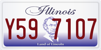 IL license plate Y597107