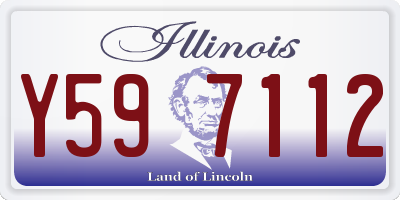 IL license plate Y597112