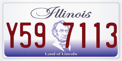 IL license plate Y597113