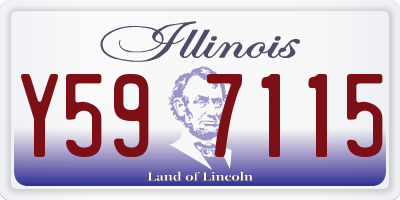 IL license plate Y597115