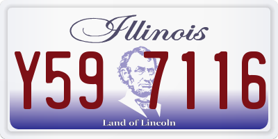 IL license plate Y597116