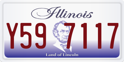IL license plate Y597117