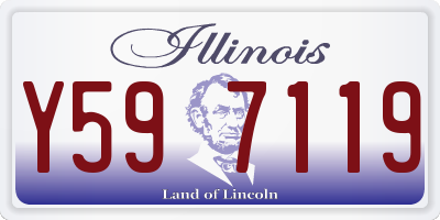 IL license plate Y597119