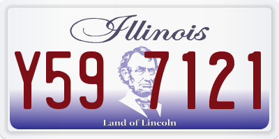 IL license plate Y597121