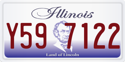 IL license plate Y597122