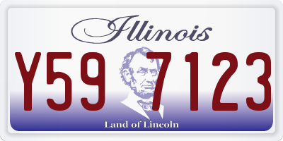 IL license plate Y597123