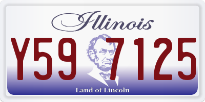 IL license plate Y597125
