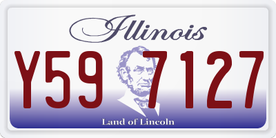IL license plate Y597127