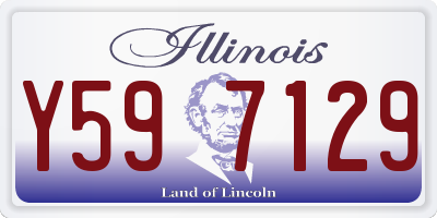 IL license plate Y597129