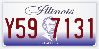 IL license plate Y597131