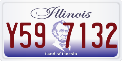 IL license plate Y597132