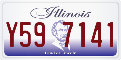 IL license plate Y597141