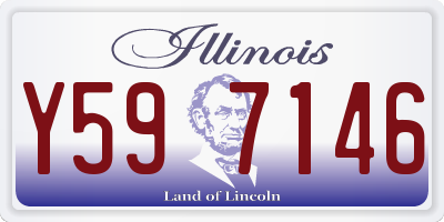 IL license plate Y597146