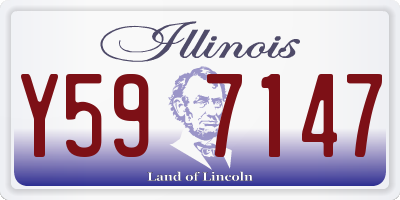 IL license plate Y597147