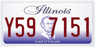IL license plate Y597151