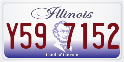IL license plate Y597152