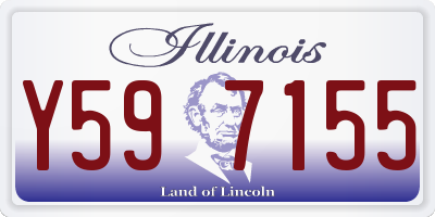 IL license plate Y597155
