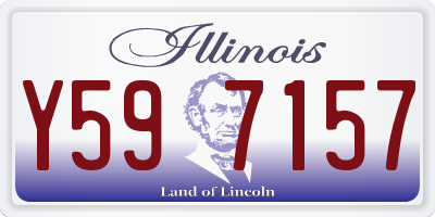 IL license plate Y597157