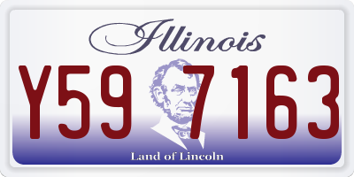 IL license plate Y597163