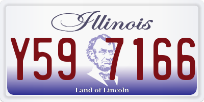 IL license plate Y597166