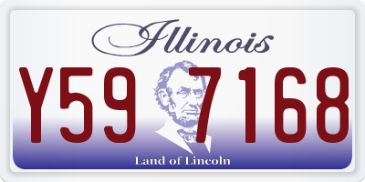 IL license plate Y597168