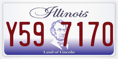 IL license plate Y597170